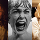 (from left) Lili Taylor in The Conjuring; Vivien Leigh in Psycho; Drew Barrymore in Scream.